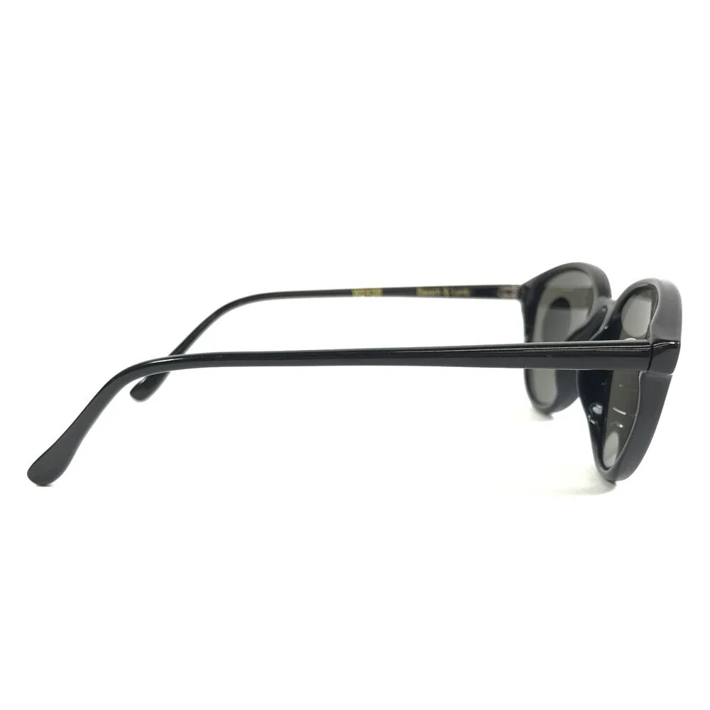 Vintage i's by Bausch & Lomb Sunglasses W2438 Polished Black wth Gray Lenses